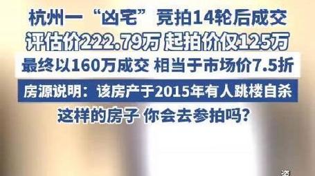新澳2025正版免費資料和凶宅竞拍14轮后成交与杭州一凶宅竞拍14轮后成交